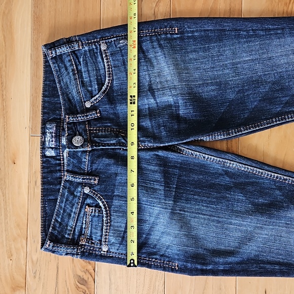 Silver Jeans AIKO Skinny in Dark Wash Blue Denim, Size 27 - Picture 12 of 16